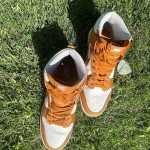 NIKE DUNK HIGH SYRACUSE WHITE ORANGE BLAZE Size 12.5 Men’s Without Box